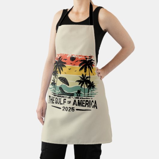 Golf van Amerika Amerikaans patriottisch ontwerp Schort (Insitu)