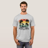 Golf van Amerika  Amerikaans patriottisch ontwerp T-shirt (Voorkant volledig)