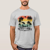 Golf van Amerika  Amerikaans patriottisch ontwerp T-shirt (Voorkant)