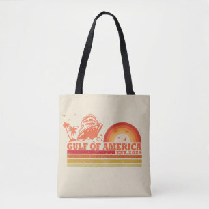 Golf van Amerika  Amerikaans patriottisch ontwerp Tote Bag