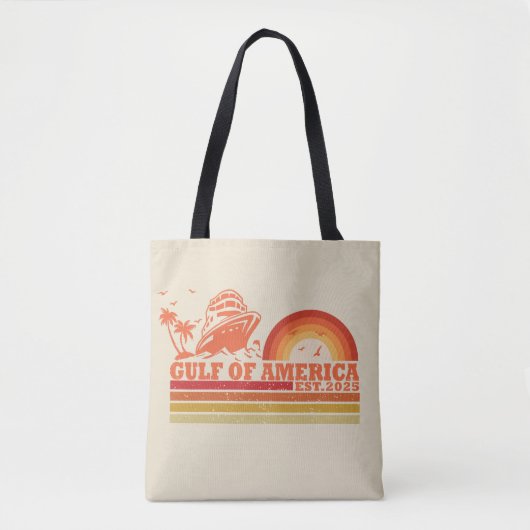 Golf van Amerika Amerikaans patriottisch ontwerp Tote Bag (Voorkant)