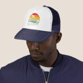 Golf van Amerika Amerikaans patriottisch ontwerp Trucker Pet (In situ)