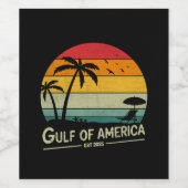 Golf van Amerika Amerikaans patriottisch ontwerp Wijn Etiket (Enkel label)