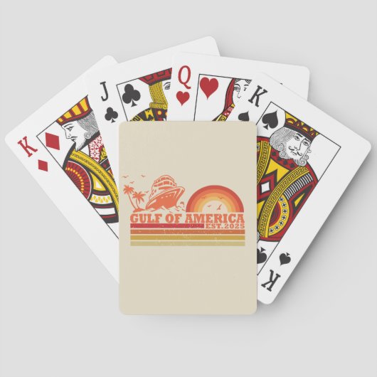 Golf van Amerika  Amerikaans patriottisch Pokerkaarten (Achterkant)