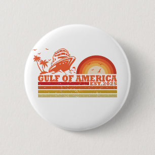 Golf van Amerika  Amerikaans patriottisch Ronde Button 5,7 Cm