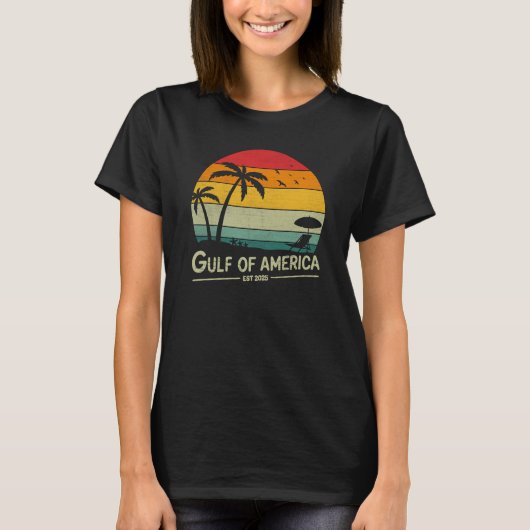 Golf van Amerika Amerikaans patriottisch T-shirt (Voorkant)