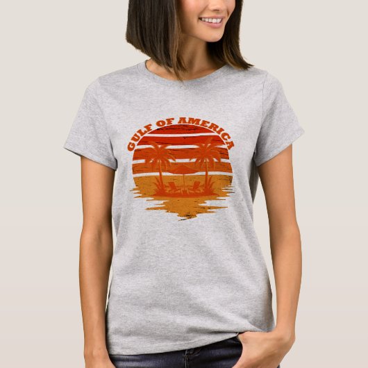 Golf van Amerika Amerikaans patriottisch T-shirt (Voorkant)