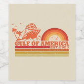 Golf van Amerika Amerikaans patriottisch Wijn Etiket (Enkel label)