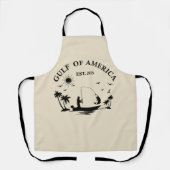 Golf van Amerika Amerikaanse patriottische vispaal Schort (Voorkant)