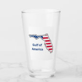 Golf van Amerika Bierglas Glas (Voorkant)