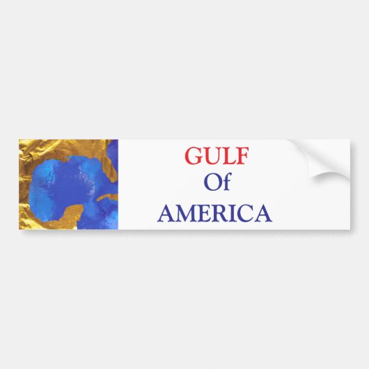 GOLF VAN AMERIKA BUMPERSTICKER (Voorkant)