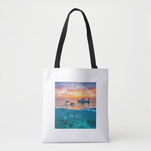 Golf van Amerika Canvas tas- Strandtas Tote Bag (Voorkant)