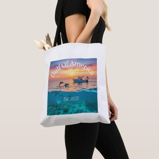 Golf van Amerika Canvas tas- Strandtas Tote Bag (Dichtbij)