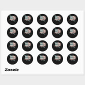Golf van Amerika EST 2025 1 Ronde Sticker (Vel)