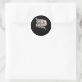 Golf van Amerika EST 2025 1 Ronde Sticker (Tas)