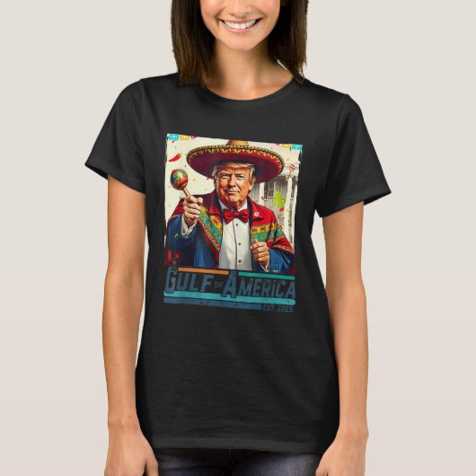 Golf van Amerika EST 2025 Cinco de Mayo Trump G T-shirt (Voorkant)