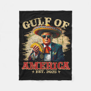 Golf van Amerika EST 2025 Funny Trump Fleece Deken