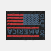 Golf van Amerika EST 2025 Grappige Golf van de VS  Fleece Deken (Voorkant (Horizontaal))