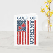 Golf van Amerika EST 2025 Grappige Golf van de VS  Kaart (Gele Bloem)