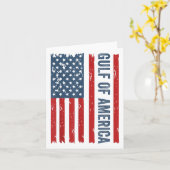 Golf van Amerika EST 2025 Grappige Golf van de VS  Kaart (Gele Bloem)