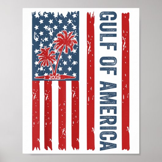 Golf van Amerika EST 2025 Grappige Golf van de VS  Poster (Voorkant)