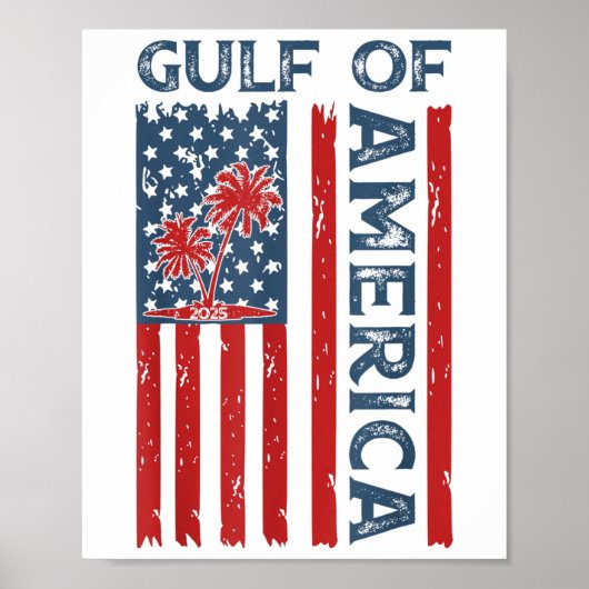 Golf van Amerika EST 2025 Grappige Golf van de VS  Poster (Voorkant)
