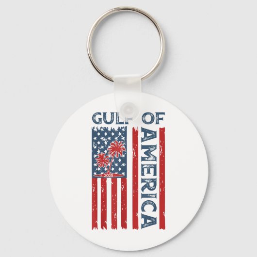 Golf van Amerika EST 2025 Grappige Golf van de VS  Sleutelhanger (Voorkant)