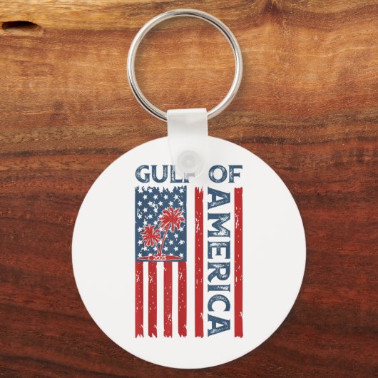 Golf van Amerika EST 2025 Grappige Golf van de VS  Sleutelhanger (Voorkant)