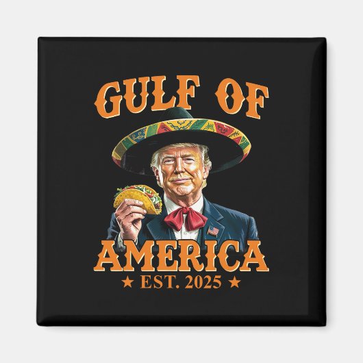 Golf van Amerika EST 2025 Grappige Trump Magneet (Voorkant)