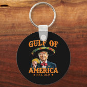  Golf van Amerika EST 2025 Grappige Trump Sleutelhanger (Voorkant)