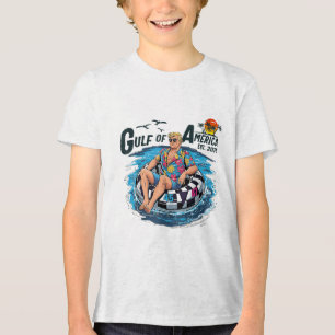Golf van Amerika EST 2025 Grappige Trump Tri-Blend Shirt