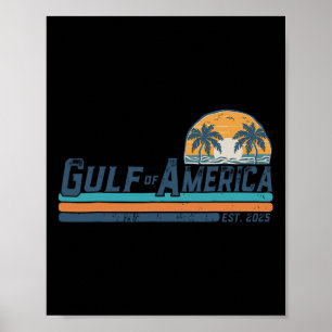 Golf van Amerika EST 2025 Retro Beach 11 Poster