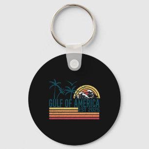 Golf van Amerika EST 2025 Retro Beach 18 Sleutelhanger