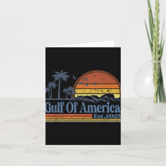 Golf van Amerika EST 2025 Retro Beach 1 Kaart (Voorkant)