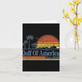 Golf van Amerika EST 2025 Retro Beach 1 Kaart (Gele Bloem)