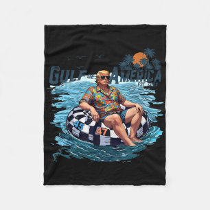 Golf van Amerika EST 2025 Retro  Beach 20 Fleece Deken