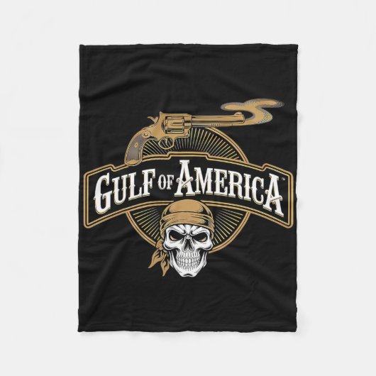 Golf van Amerika EST 2025 Retro Beach 5 Fleece Deken (Voorkant)