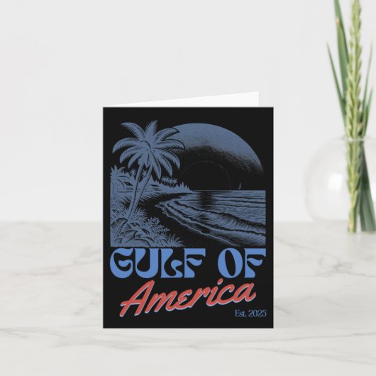 Golf van Amerika EST 2025 Retro Beach 6 Kaart (Voorkant)