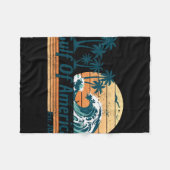 Golf van Amerika EST 2025 Retro Beach Fleece Deken (Voorkant (Horizontaal))