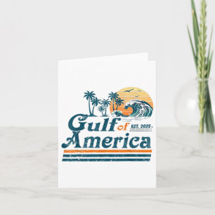 Golf van Amerika EST 2025 Retro Beach Kaart