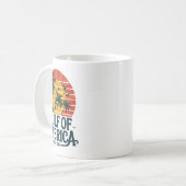 Golf van Amerika EST 2025 Retro  Beach Koffiemok (Voorkant links)