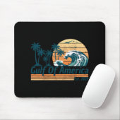 Golf van Amerika EST 2025 Retro Beach Muismat (Met muis)