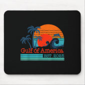 Golf van Amerika EST 2025 Retro  Beach Muismat (Voorkant)