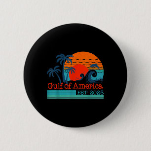 Golf van Amerika EST 2025 Retro  Beach Ronde Button 5,7 Cm