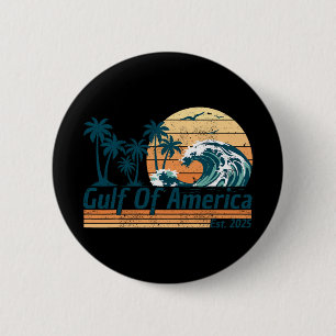 Golf van Amerika EST 2025 Retro  Beach Ronde Button 5,7 Cm