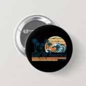 Golf van Amerika EST 2025 Retro  Beach Ronde Button 5,7 Cm (Voorkant /achterkant)