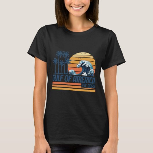 Golf van Amerika EST 2025 Retro  Golf van T-shirt (Voorkant)