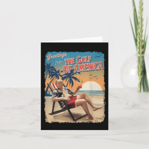 Golf van Amerika EST 2025 Retro Trump Patriottisch Kaart