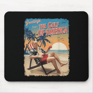 Golf van Amerika EST 2025 Retro Trump Patriottisch Muismat