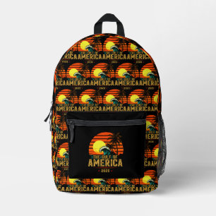 Golf van Amerika Est 2025 Retro Vintage Bedrukte Rugzak